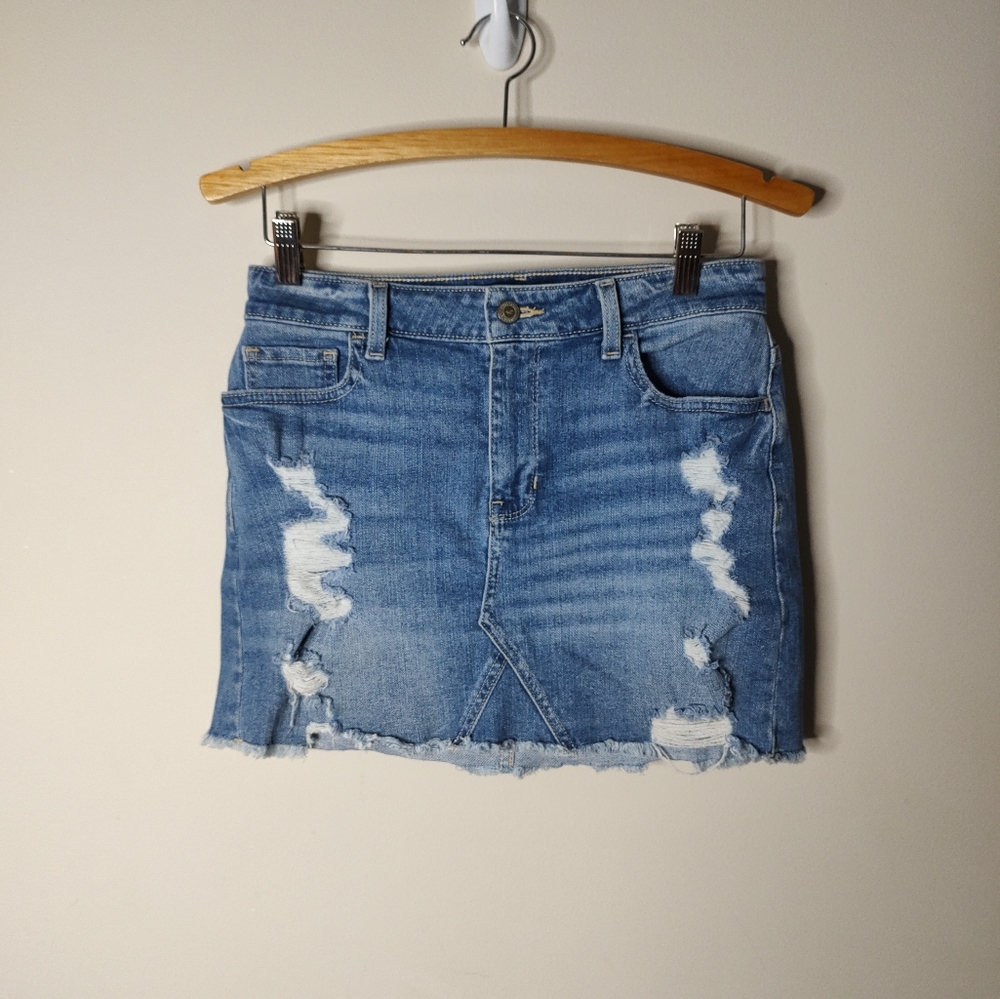 🎉 Hollister vintage stretch high-rise jean skirt size 5